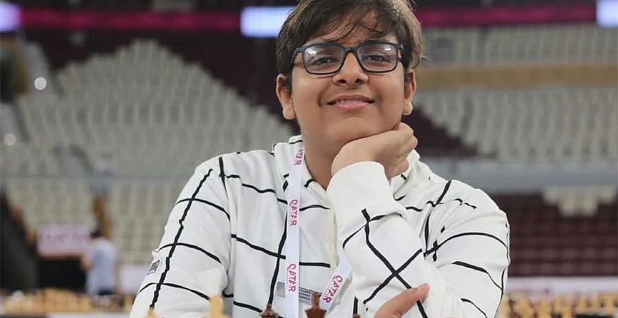 Special Arrangement  : Mayank Chakraborty during an international Chess tournament 