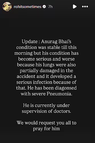 Anurag Dobhals health update