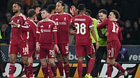 Liverpool Vs Tottenham Preview, English Premier League: Head-To-Head, Lineups, Live Streaming – All You Need To Know | Photo: AP/Dave Shopland : Liverpool's Curtis Jones, right, celebrates with teammates after scoring during the English FA Cup soccer match between Wolves and Liverpool in Wolverhampton, England, Friday, March 6, 2026.