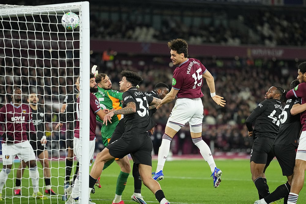 English Premier League: West Ham United vs Manchester City