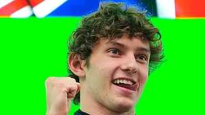 AP : Race winner Mercedes driver Andrea Kimi Antonelli of Italy celebrates on the podium after the Chinese Formula One Grand Prix at the Shanghai International Circuit.