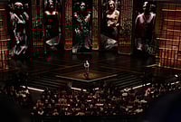 | Photo: AP/Chris Pizzello : Mikey Madison presents the award for best performance by an actress in a leading role during the Oscars at the Dolby Theatre in Los Angeles. 
