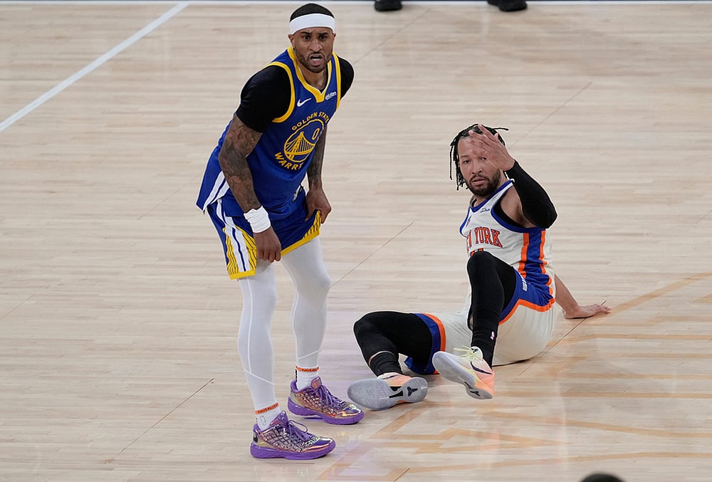 New York Knicks Vs Golden State Warriors NBA game- Jalen Brunson