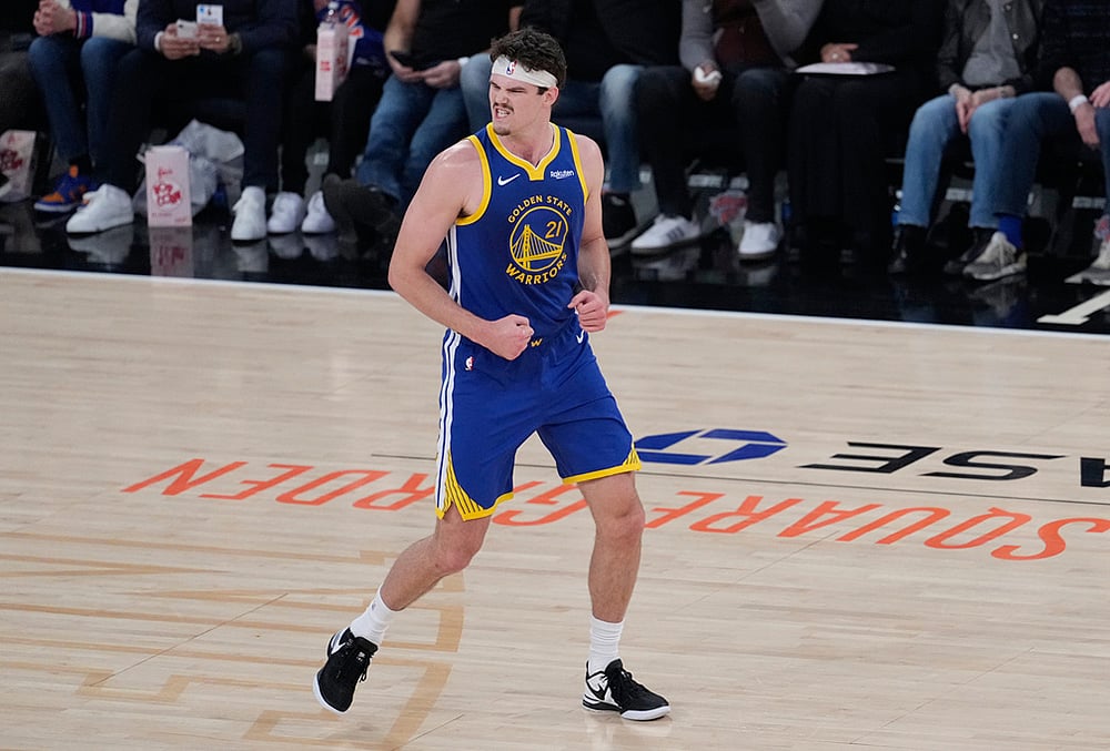 New York Knicks Vs Golden State Warriors NBA game-Quinten Post