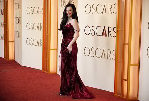 Mikey Madison arrives at the Oscars at the Dolby Theatre in Los Angeles.
