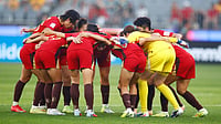 China 0-0 Australia LIVE Score, AFC Women’s Asian Cup Semi-Final: Steel Roses Visit Matildas In Title Defence Photo: AP : China embrace ahead of the Women's Asian Cup semi-final match between China and Australia in Perth.