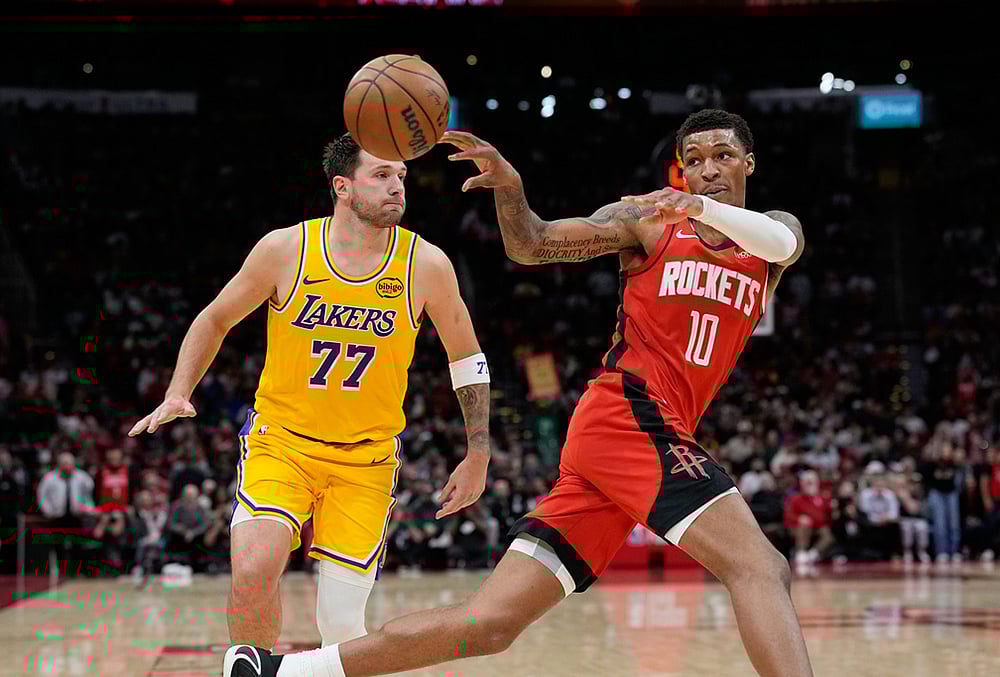Houston Rockets Vs Los Angeles Lakers NBA basketball-Jabari Smith Jr