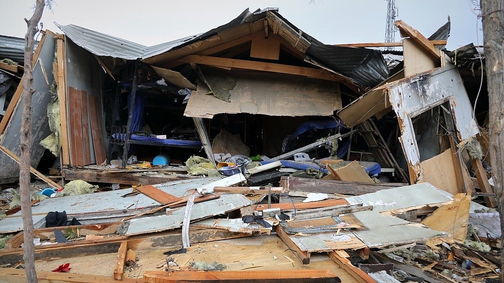 Destroyed rooms are seen at a drug rehabilitation hospital hit by a Pakistan airstrike in Kabul, Afghanistan. - AP