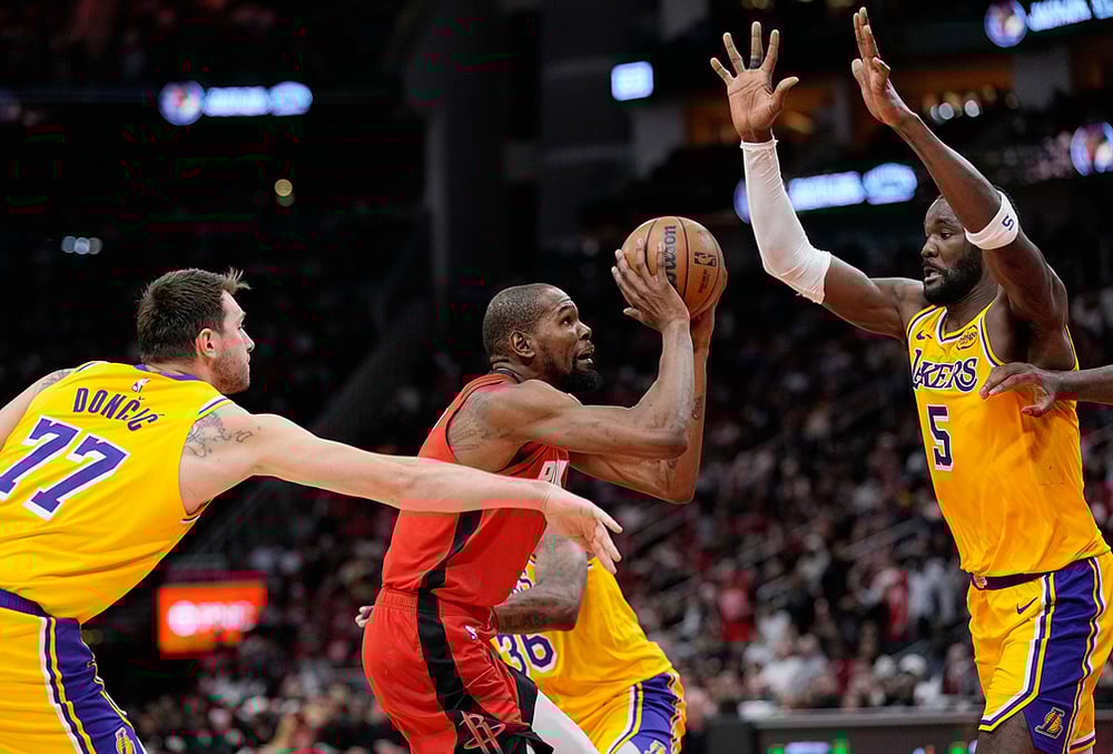 Houston Rockets Vs Los Angeles Lakers NBA basketball-Kevin Durant