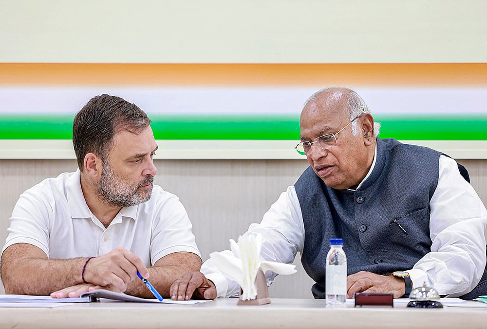 Rahul Gandhi during CEC meeting in Delhi