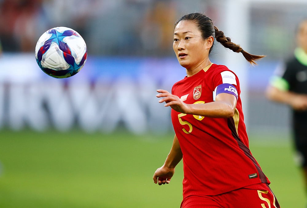 China Vs Australia Semi-Final AFC Womens Asia Cup soccer-Wu Haiyan