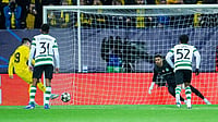 Sporting CP Vs Bodo/Glimt LIVE Score, Champions League RO16: Superlaget Out To Create History In Portugal | Photo: Fredrik Varfjell/NTB Scanpix via AP : Bodo/Glimt's Sondre Brunstad Fet scores their side's first goal of the game from the penalty spot during the Champions League soccer match between Bodo/Glimt and Sporting Lisbon, in Bodo, Norway.