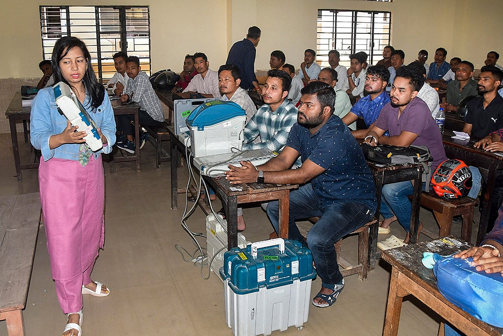 Guwahati: Polling personnel attend training ahead of Assam polls