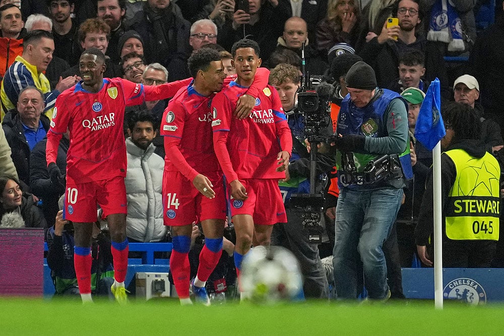 UEFA Champions League Soccer Match: Paris Saint-Germain vs Chelsea