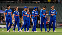 Who Gets to Be A Woman In Sport? Source: IMAGO / Sports Press Photo : Players of India celebrate the win during the Womens International Series 3rd T20I game between Australia and India at Adelaide Oval in Adelaide, Australia.