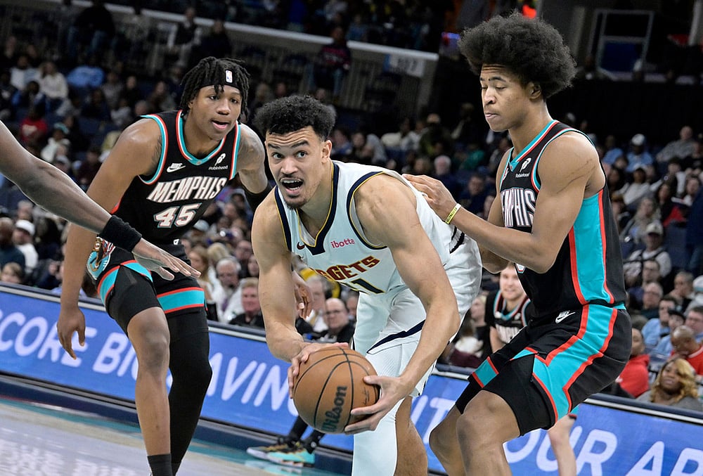 Memphis Grizzlies Vs Denver Nuggets NBA basketball-Spencer Jones