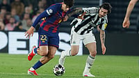 Tonali’s Champions League Injury Blow Clouds Italy’s World Cup Bid | Photo: AP/Joan Monfort : Newcastle's Sandro Tonali, right, tries to stop Barcelona's Marc Bernal during the Champions League round of 16, second leg soccer match between FC Barcelona and Newcastle United FC in Barcelona, Spain, Wednesday, March 18, 2026.