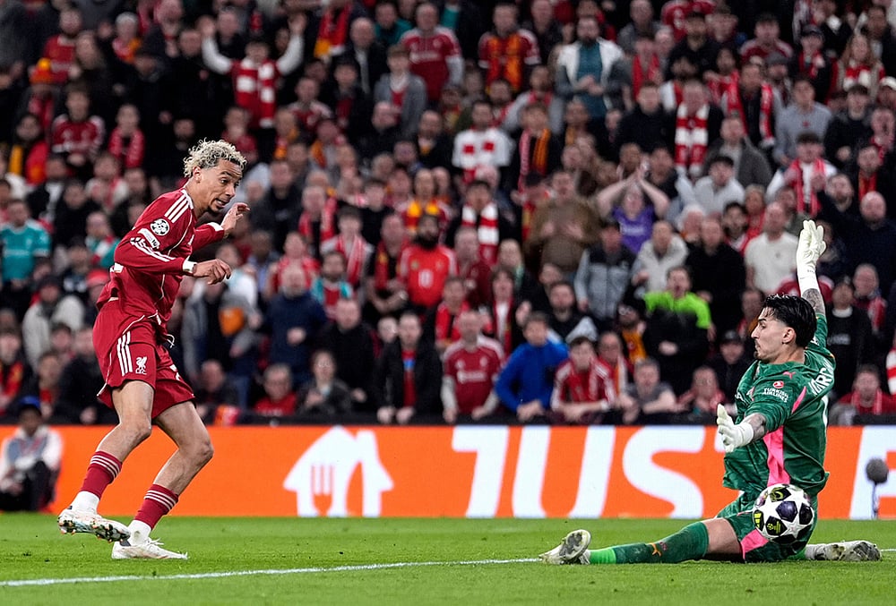 Liverpool vs Galatasaray Champions League Soccer-Hugo Ekitike