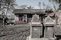 | Photo: Animikh chakrabarty : Welfare Economy: An abandoned house in cyclone-hit Raidighi Mathurapur district in West Bengal