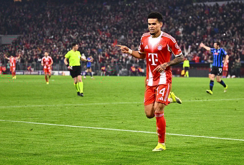 Bayern Munich Vs Atalanta Champions League Soccer-Luis Díaz