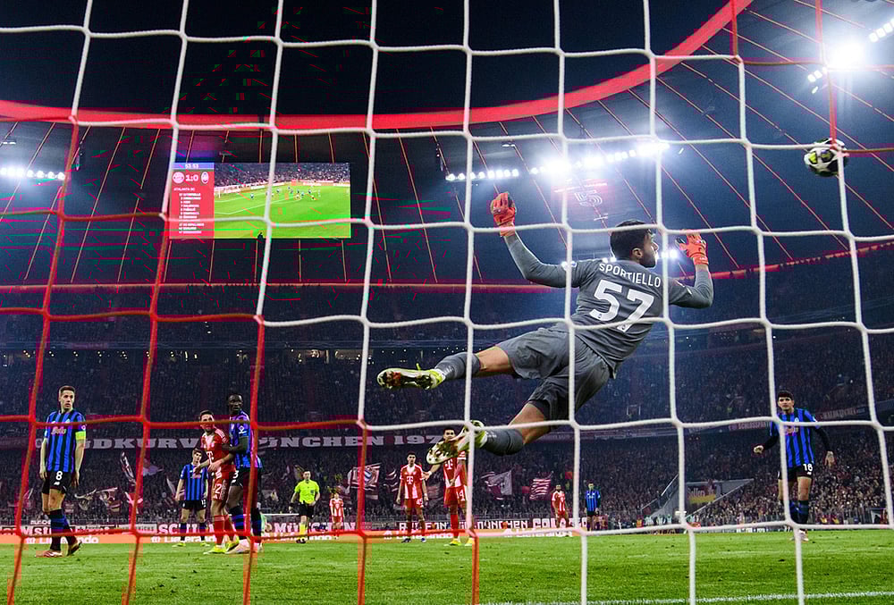 Bayern Munich Vs Atalanta Champions League Soccer-Harry Kane