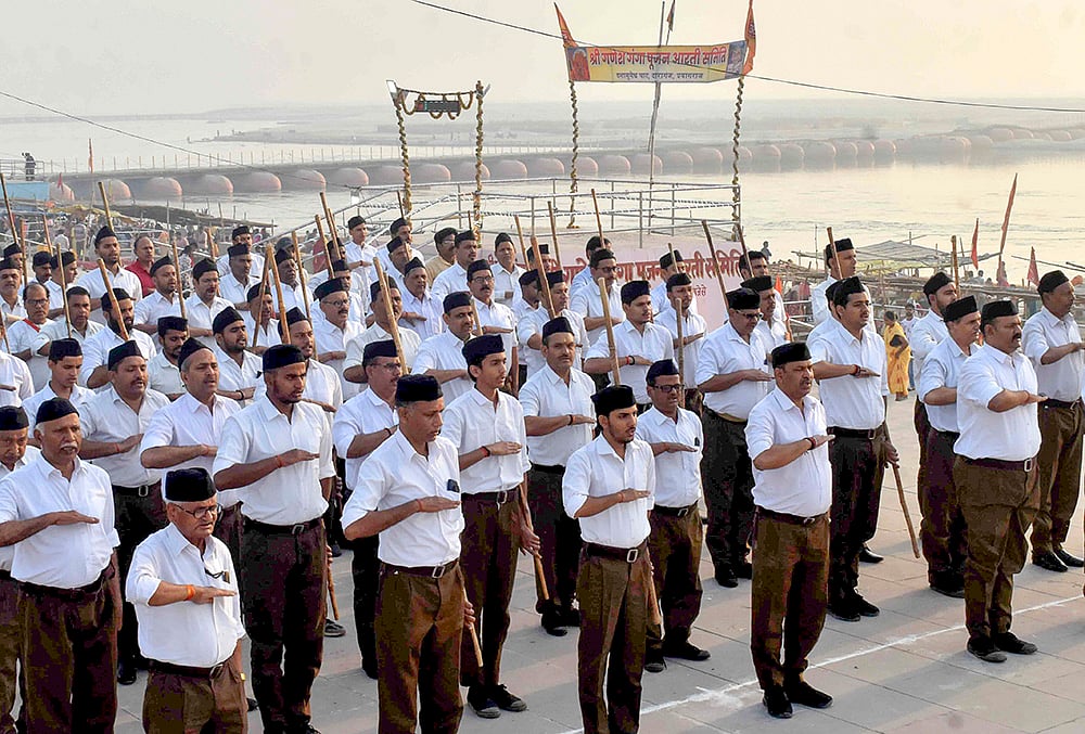 RSS workers celebrate Hindu New Year