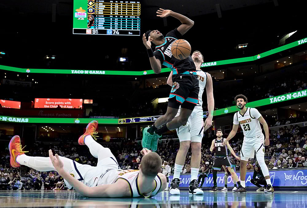 Memphis Grizzlies Vs Denver Nuggets NBA basketball-Olivier-Maxence Prosper