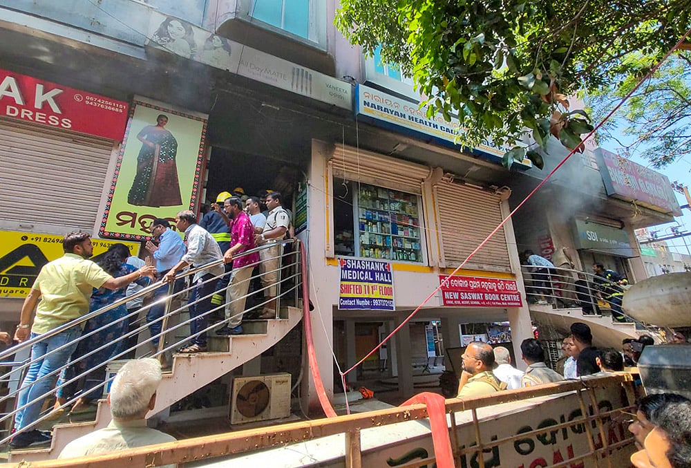 Fire incident in Bhubaneswar