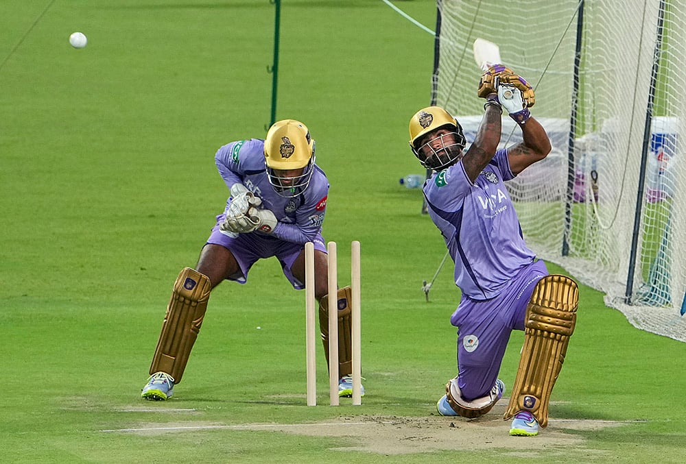 IPL 2026 KKR Training at Eden Gardens-Sarthak Ranjan
