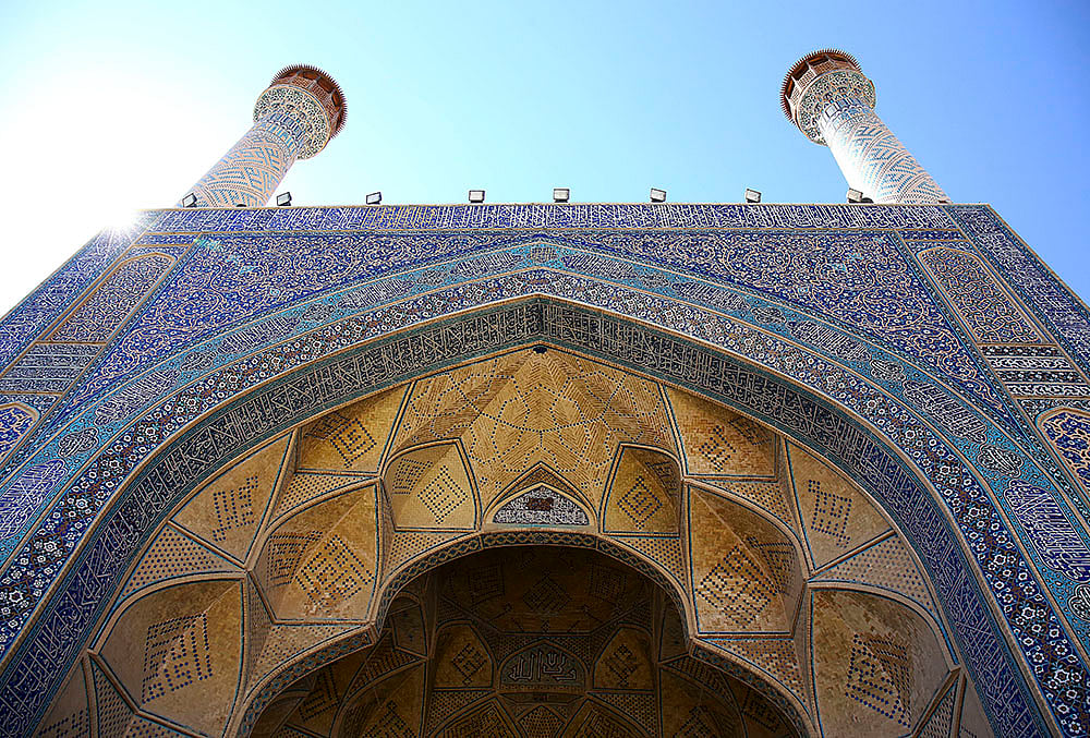 Exterior of Jameh Mosque, Isfahan, Iran