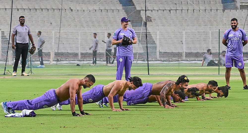 IPL 2026 KKR Training at Eden Gardens-captain Ajinkya Rahane