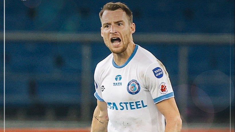 Nikola Stojanovic scored a 89-minute goal for Jamshedpur FC to level the score line at the Jawahar Lal Nehru Stadium in Delhi on Thursday, March 20, 2026. - X/Jamshedpur FC
