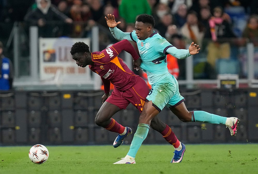 Roma vs Bologna Europa League soccer-Robinio Vaz