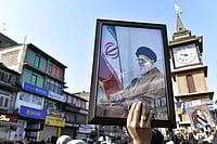 | Photo: Yasir Iqbal : Outcry at Home: Muslims in Lal Chowk, Srinagar, protest against the killing of Iran’s Supreme Leader Ali Khamenei by the US-Israel alliance