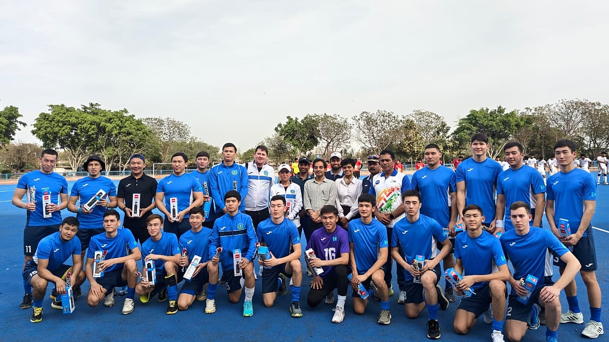 Kazakhstan’s men’s hockey team is training in India at SAI Sonipat (March 10–21) ahead of the Asian Games Qualifiers. - Hockey India