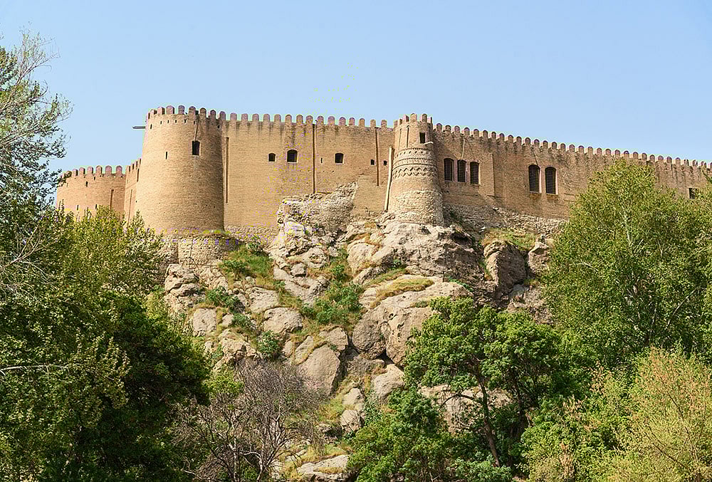 Falak-ol-Aflak Castle on top of mountain in Khorramabad