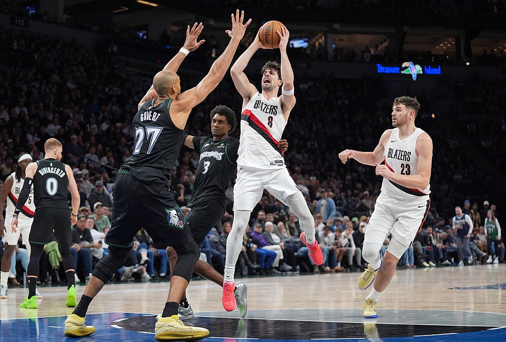 Minnesota Timberwolves Vs Portland Trail Blazers NBA basketball-Deni Avdija