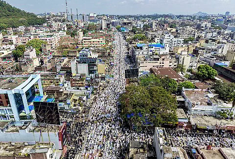 Muslims offer prayers on the occassion of 'Eid al-Fitr' festival, in Ranchi, Jharkhand.