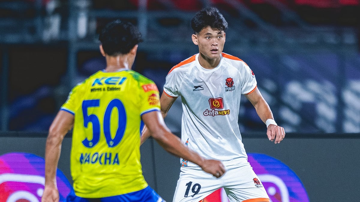 Punjab FC players in action against Kerala Blasters in ISL 2025-26.  - IndSuperLeague/X
