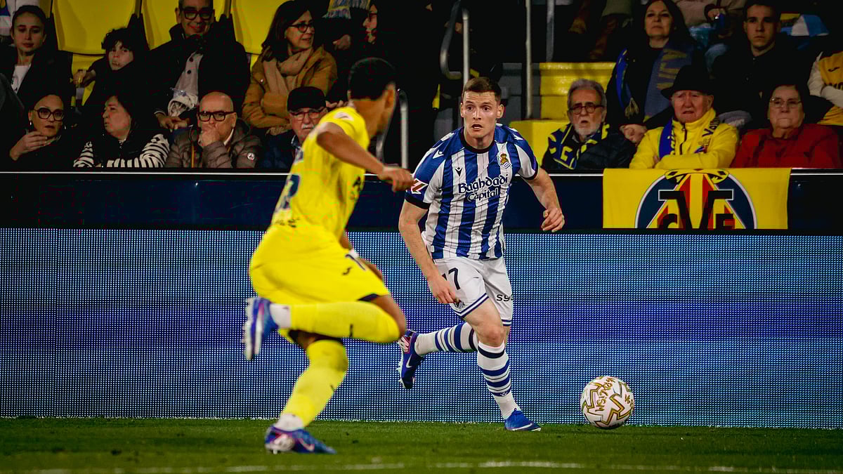 Real Sociedad in action against Villarreal in their La Liga match on March 20, 2026. - | Photo: X/RealSociedad