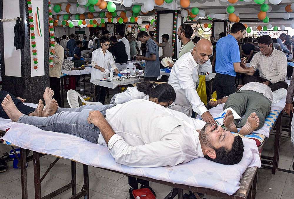 Blood donation camp in Surat