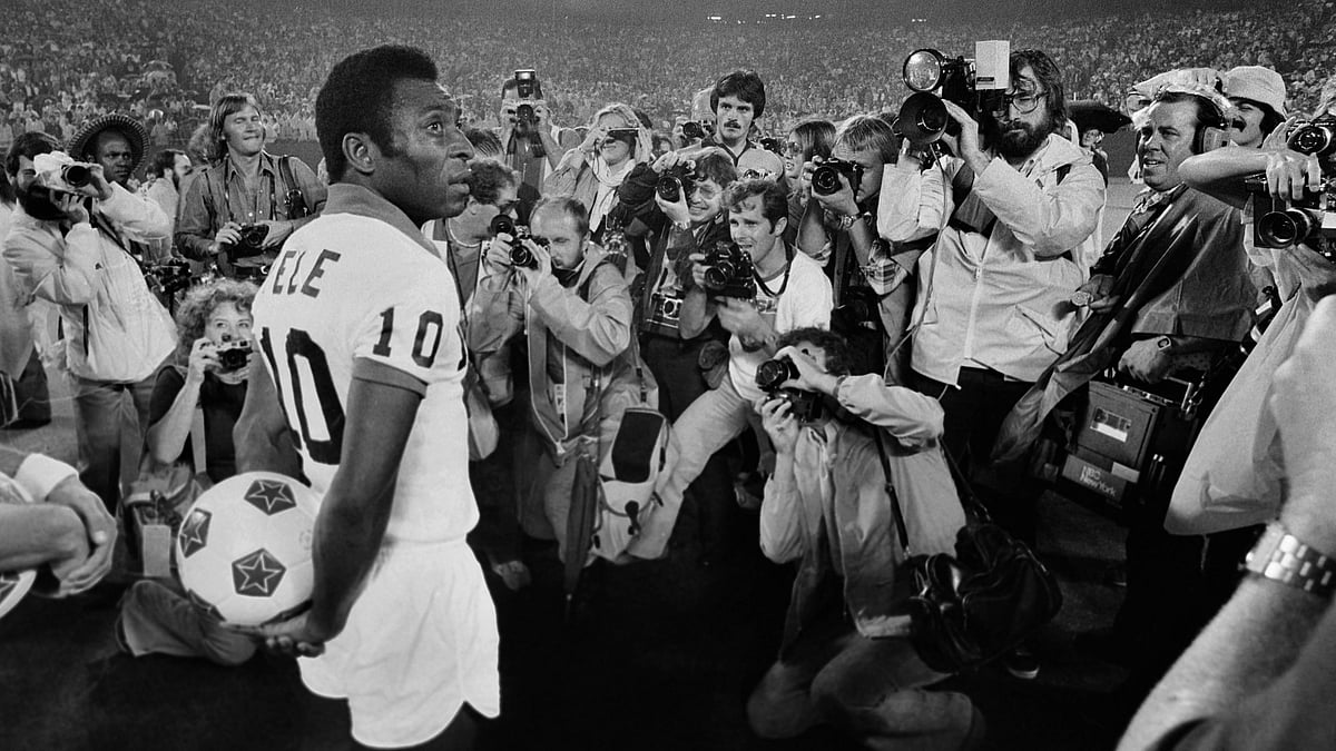 File photo of Pele turning out for New York Cosmos in 1975. - FIFA