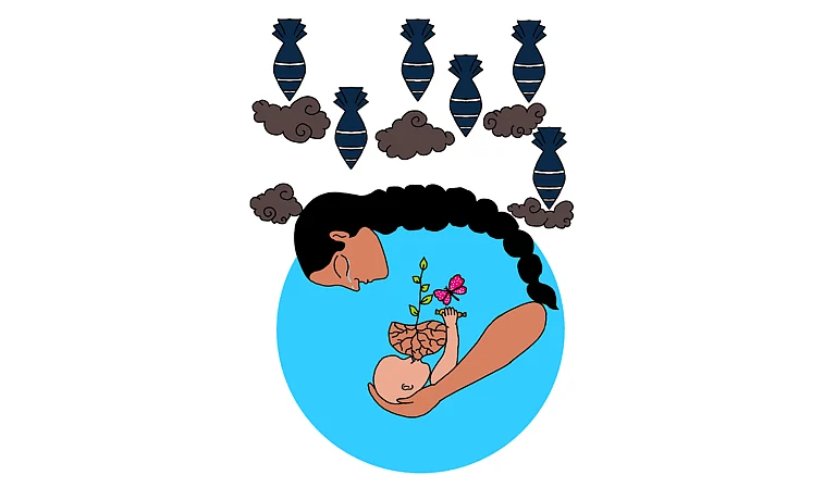 Milking a Burning World | - Artwork by Anupriya