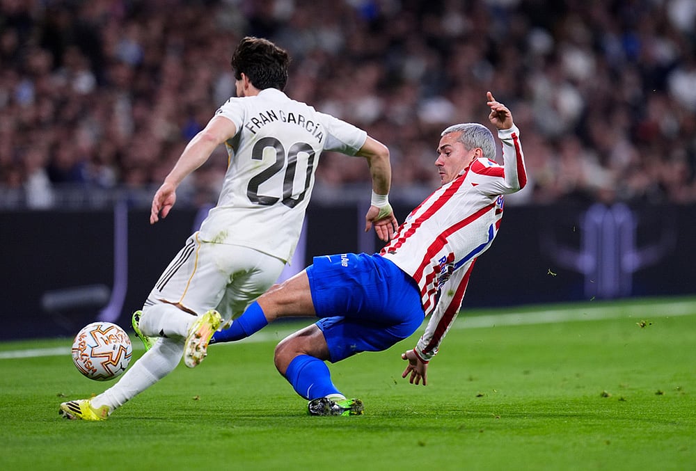 Real Madrid vs Atletico Madrid La Liga soccer-Antoine Griezmann