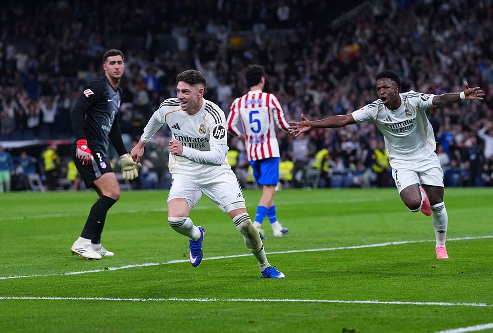 Real Madrid vs Atletico Madrid La Liga soccer-Federico Valverde