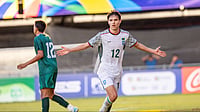 Pakistan 0-2 Bangladesh, SAFF U20 Championship: Ronan Sullivan Dazzles With Stunning Free-Kick Goal - Watch X/Bangladesh Football Federation : Ronan Sullivan celebrates after scoring for Bangladesh against Pakistan in SAFF U20 Championship 2026.