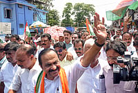 | Photo: PTI : Leader of Opposition in Kerala Assembly and UDF candidate from Paravur constituency VD Satheesan