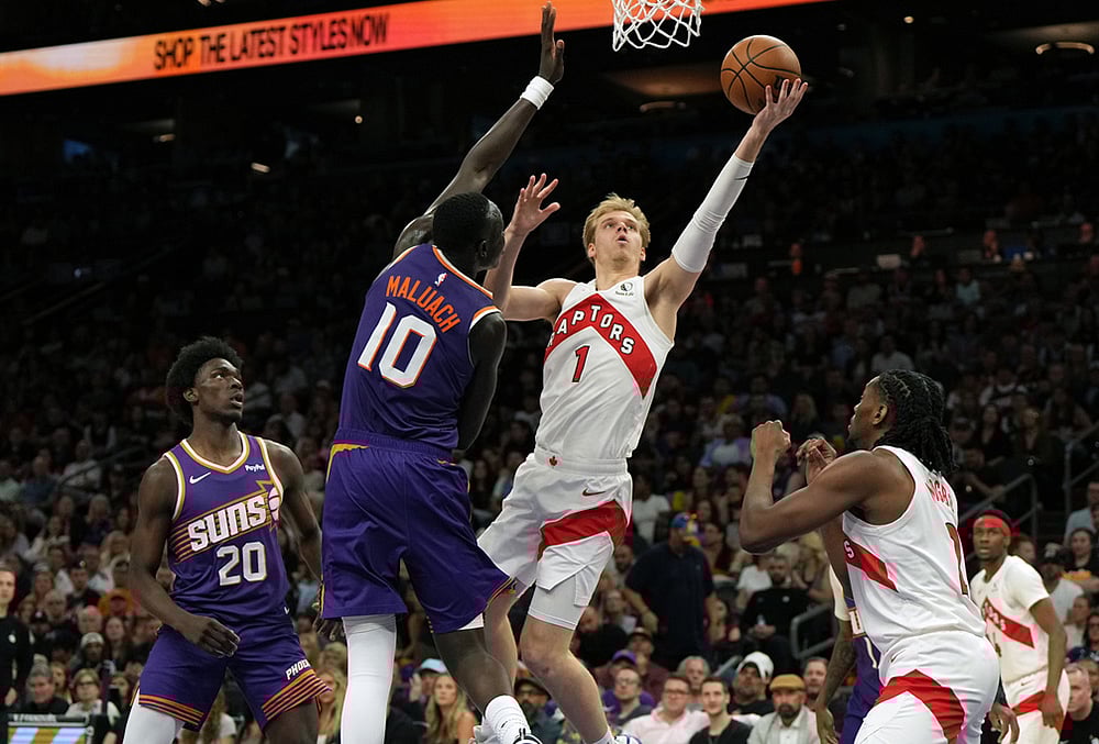 Phoenix Suns Vs Toronto Raptors NBA basketball- Gradey Dick