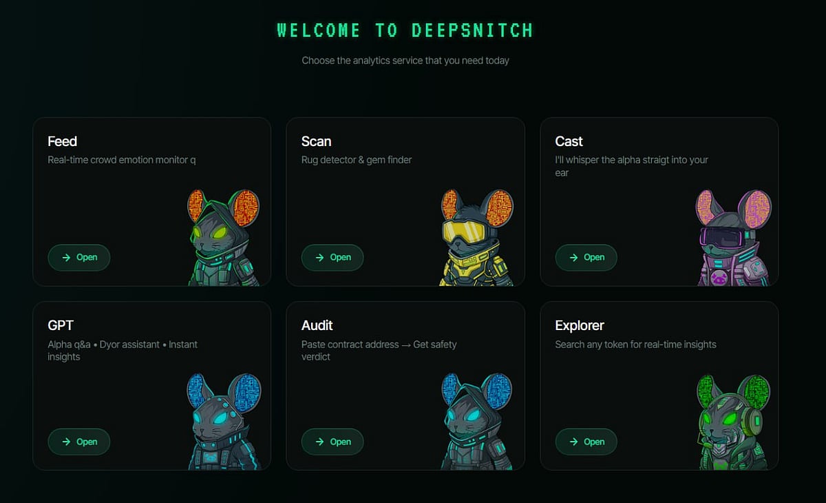 DeepSnitch AI dashboard