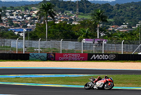 Diogo Moreira seen during Stop 2 of the MotoGP World Championship in Goiana, Brazil on March 22, 2026.